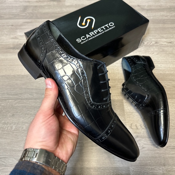 Black Dress Shoe - Leather Sole